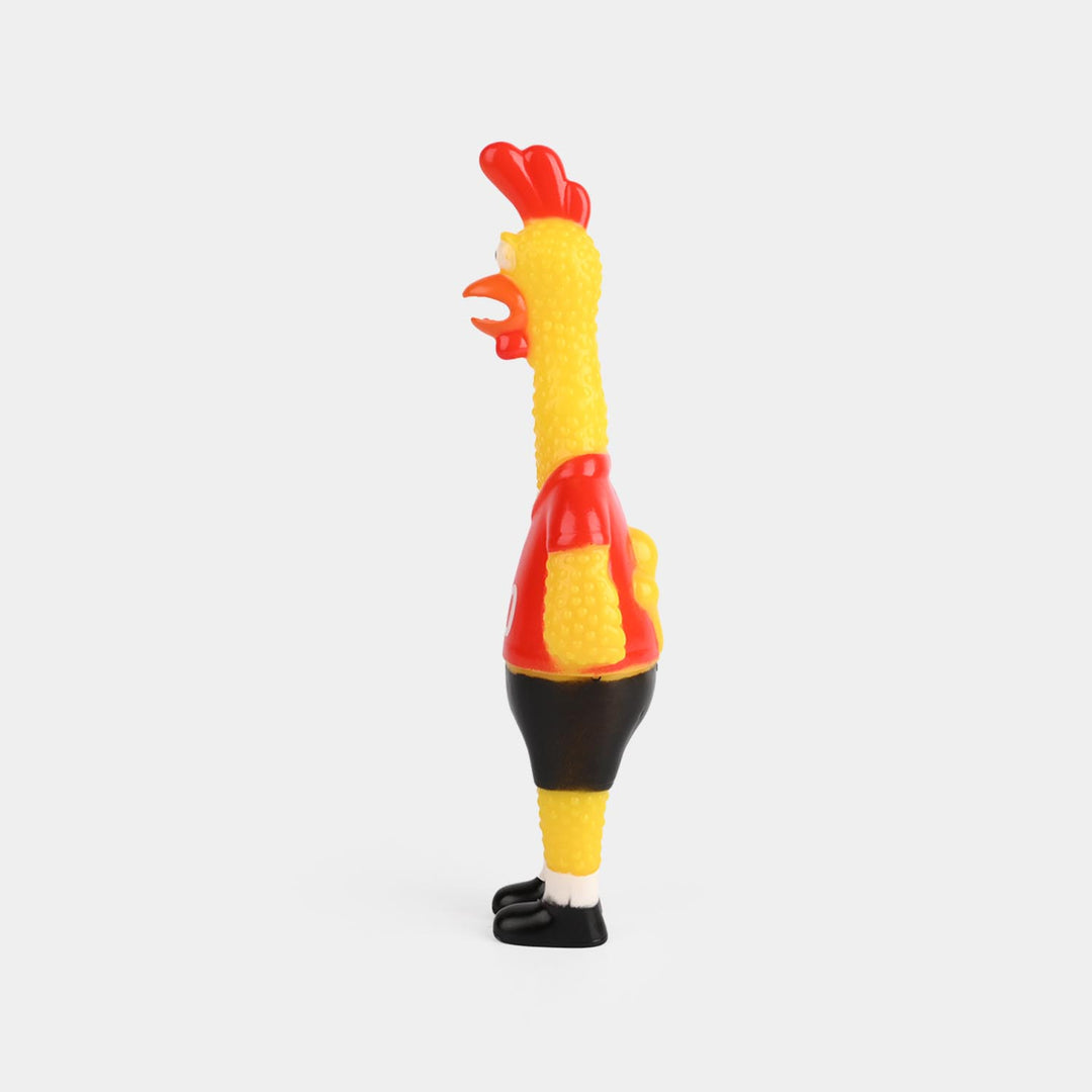 Classic Squeaky Rubber Chicken Toy