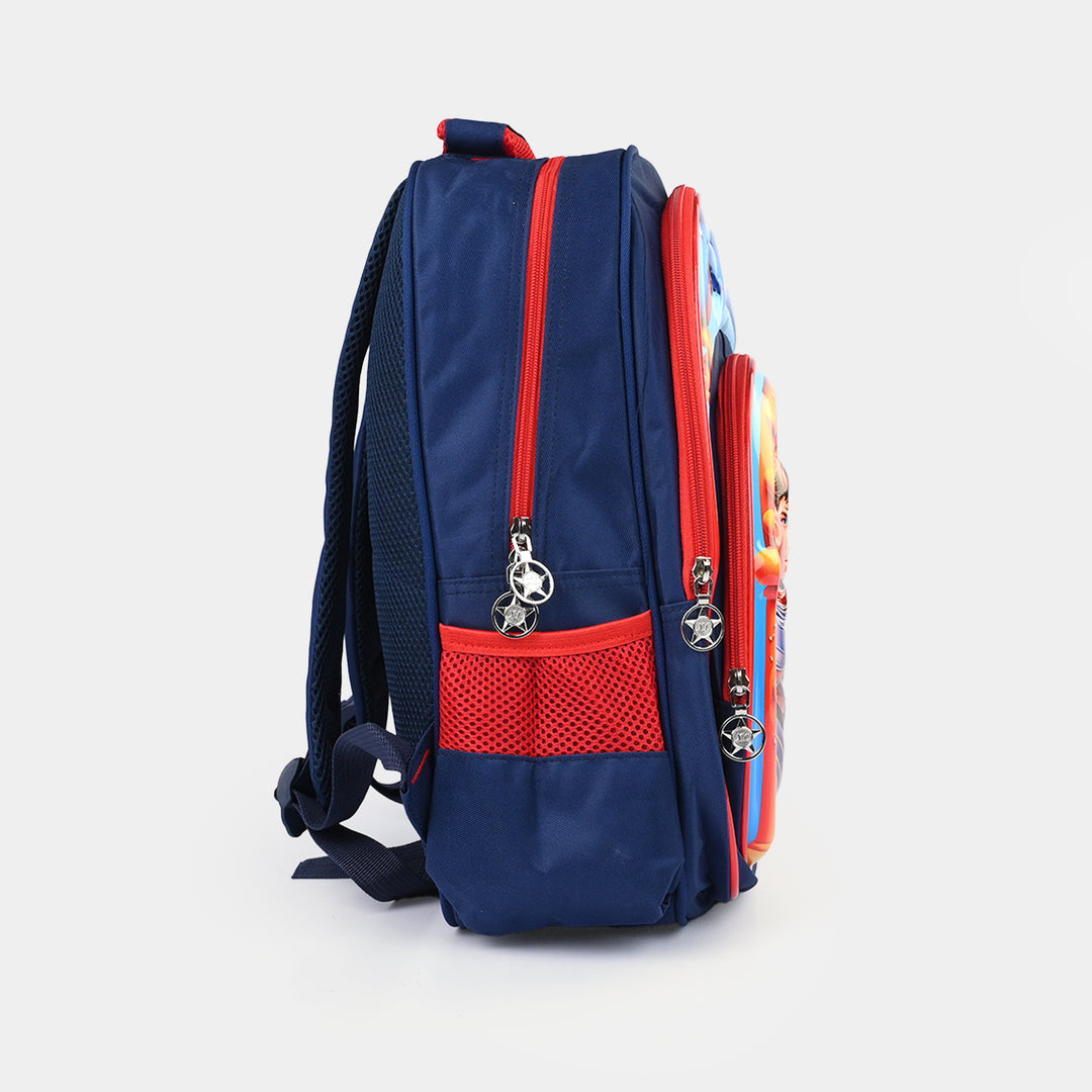 3D Embossed Character Kids School Bag/Backpack