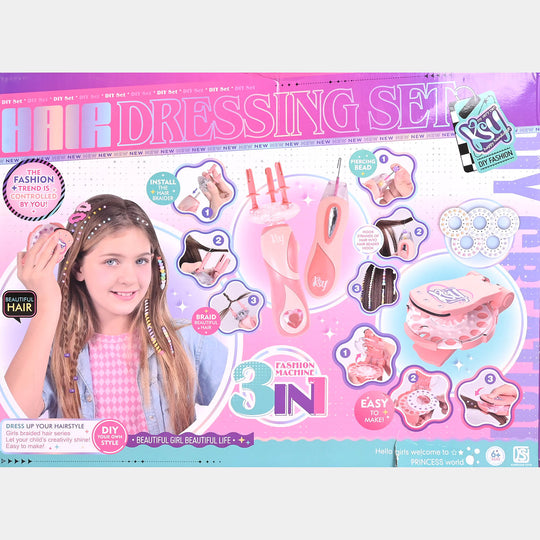 3-in-1 Deluxe DIY Hair Dressing & Braiding Machine Set