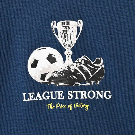 Boys Cotton Jersey T-Shirt F/S League Strong-Sailr.Blue