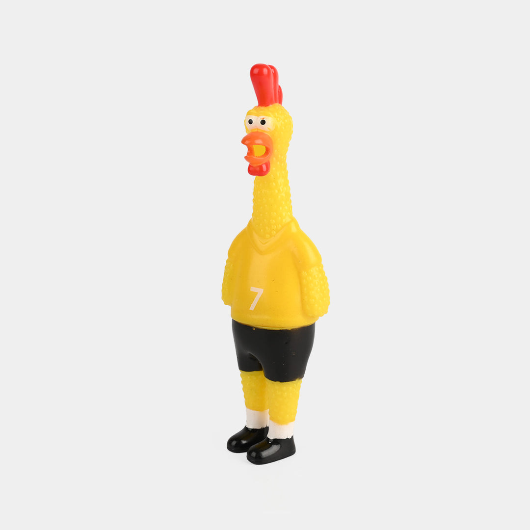 Classic Squeaky Rubber Chicken Toy