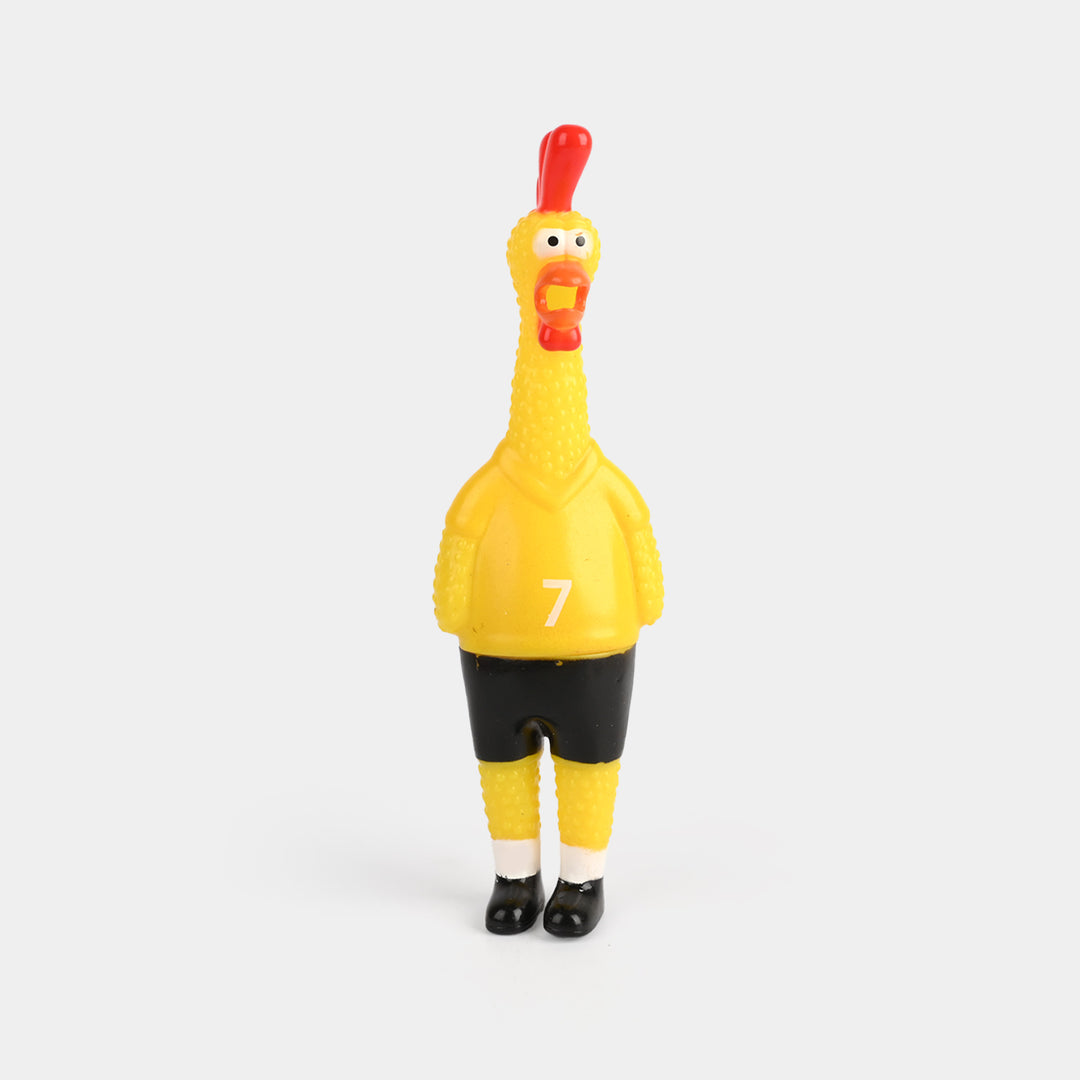 Classic Squeaky Rubber Chicken Toy