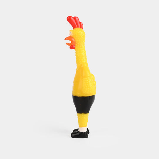 Classic Squeaky Rubber Chicken Toy