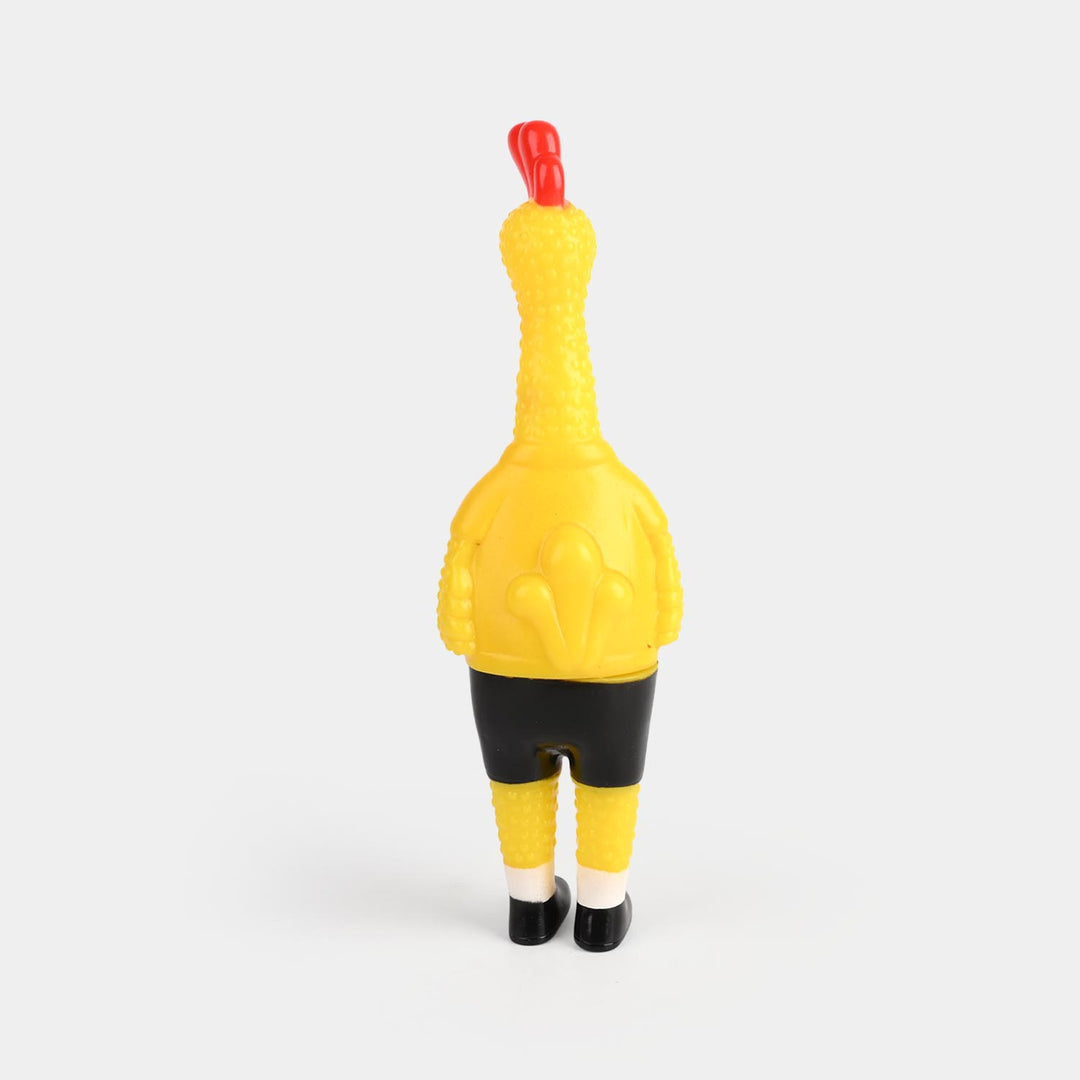 Classic Squeaky Rubber Chicken Toy