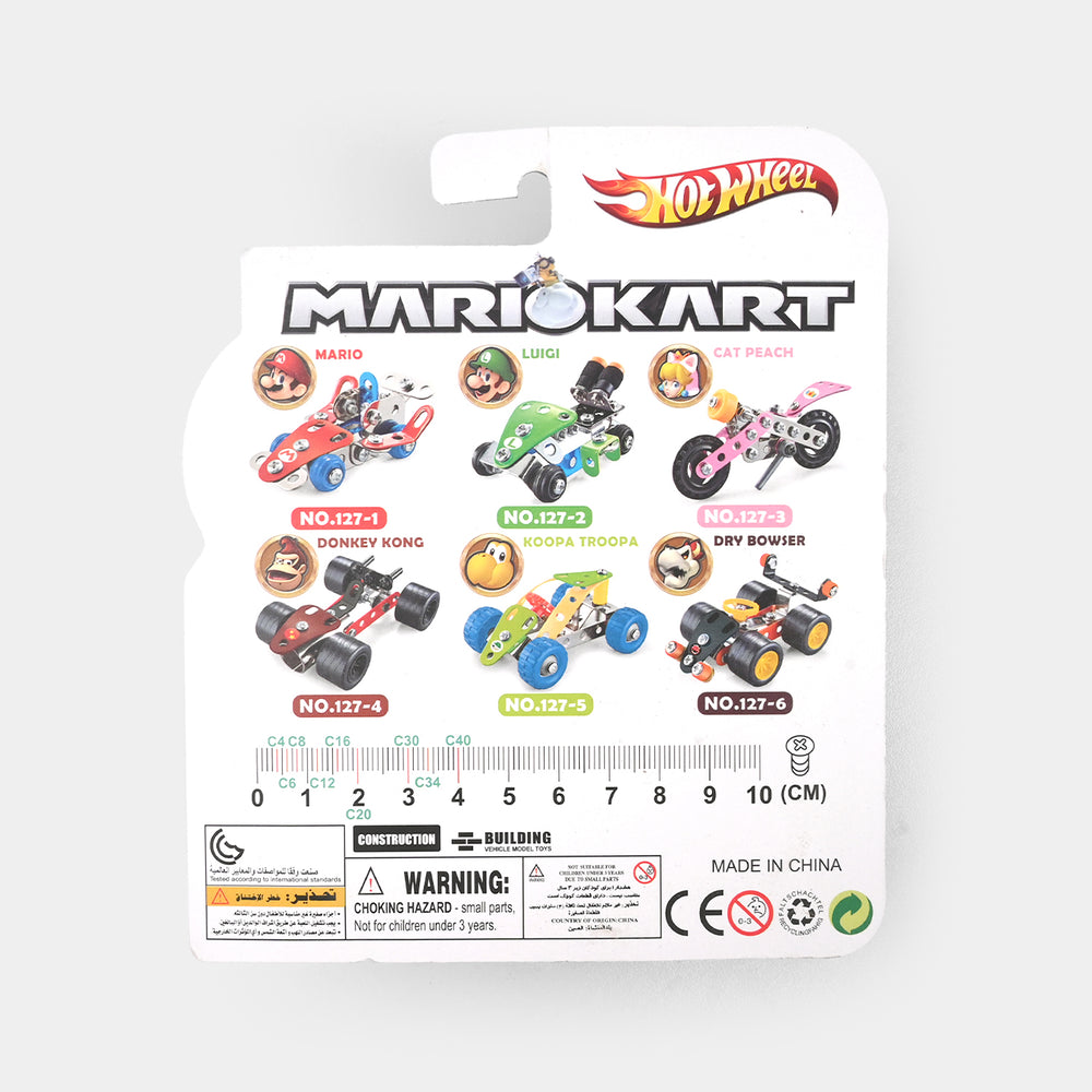 Mini Hot-Wheel Metal Puzzle Assembly Car Set