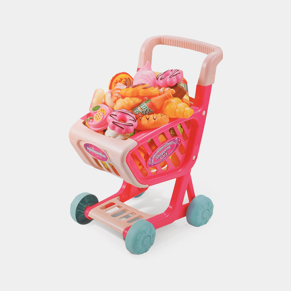 Supermarket Shopping Cart Play Set for Kids