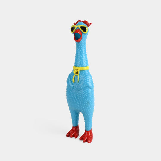 Classic Squeaky Rubber Chicken Toy