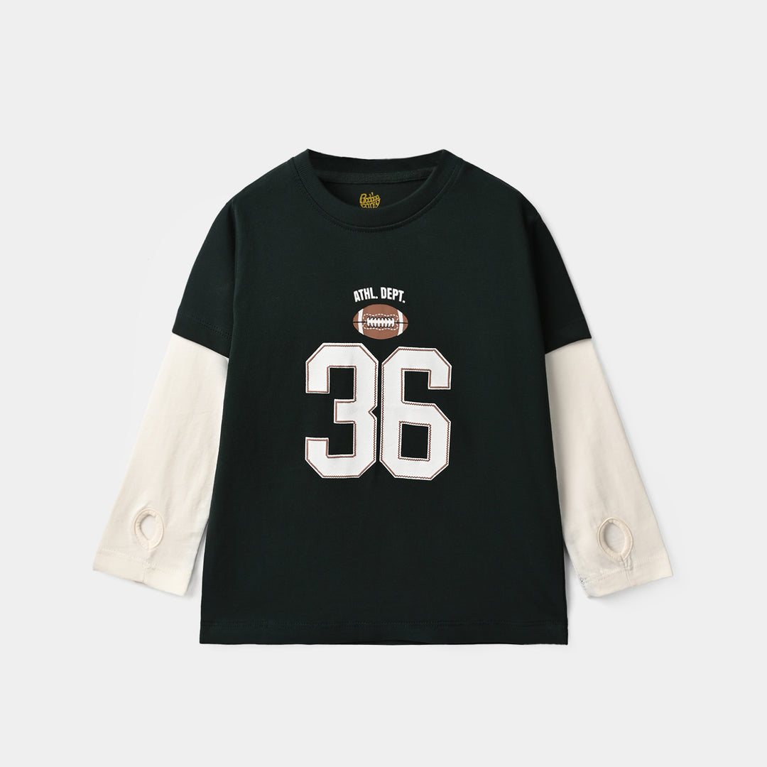 Boys Cotton Jersey T-Shirt F/S Athl Dept