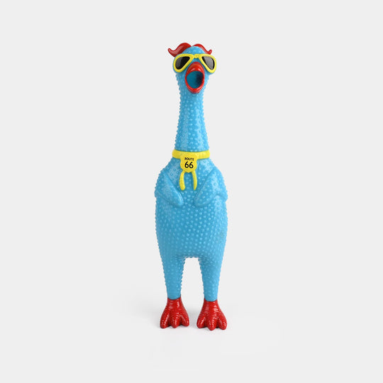 Classic Squeaky Rubber Chicken Toy