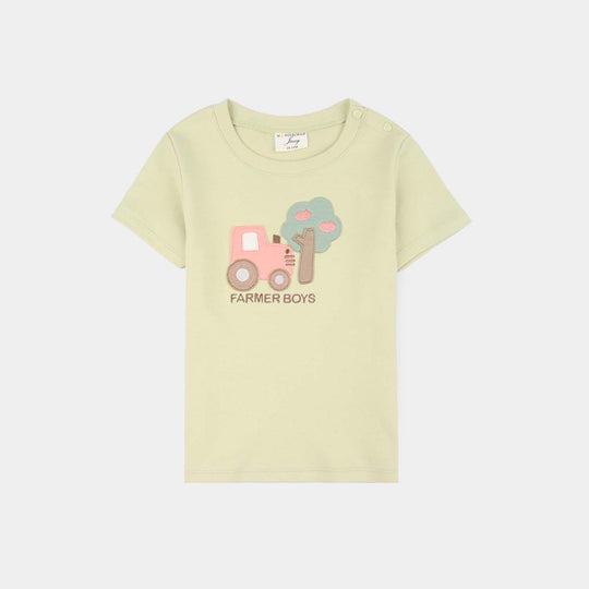 Infant Boys Jersey/Terry 2Pc Suit 287-026 E-C-GREEN