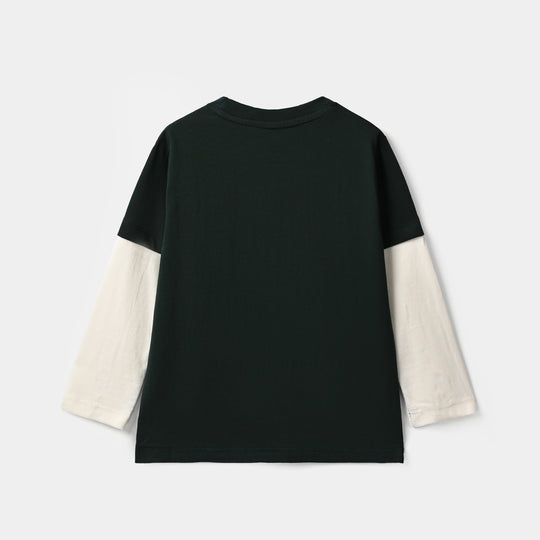 Boys Cotton Jersey T-Shirt F/S Athl Dept