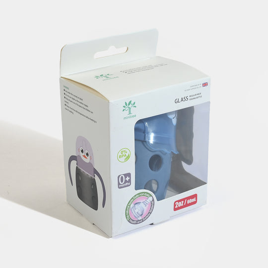 Minitree Newborn Baby Glass Feeder with Silicone Cover | 60Ml