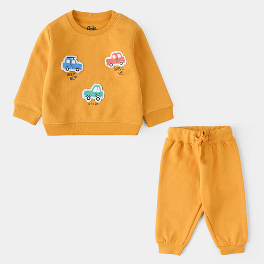 Infant Boys Fleece 2 Piece Beep Beep - Yellow