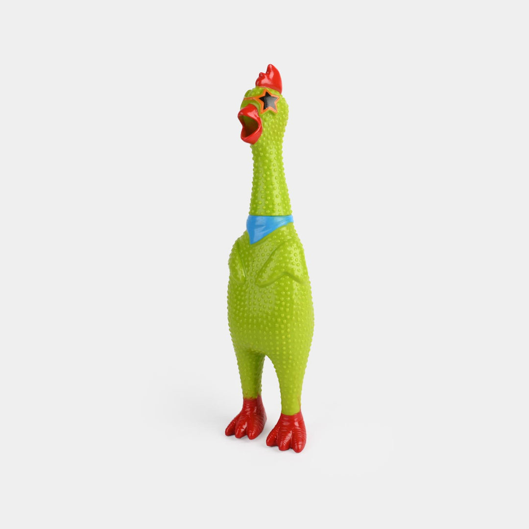 Classic Squeaky Rubber Chicken Toy