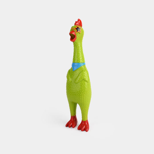 Classic Squeaky Rubber Chicken Toy