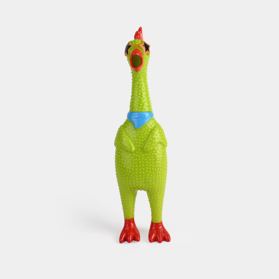 Classic Squeaky Rubber Chicken Toy
