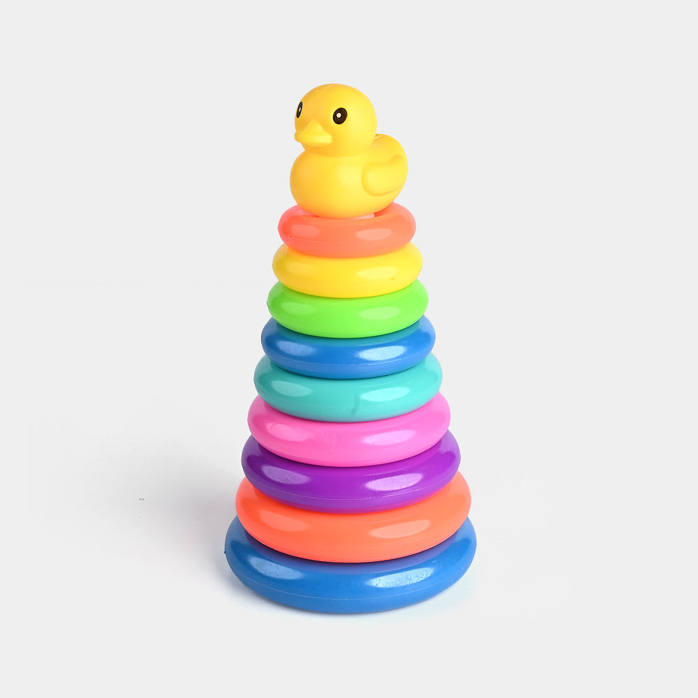 Plastic Rings Duck Stackable Loop Toy