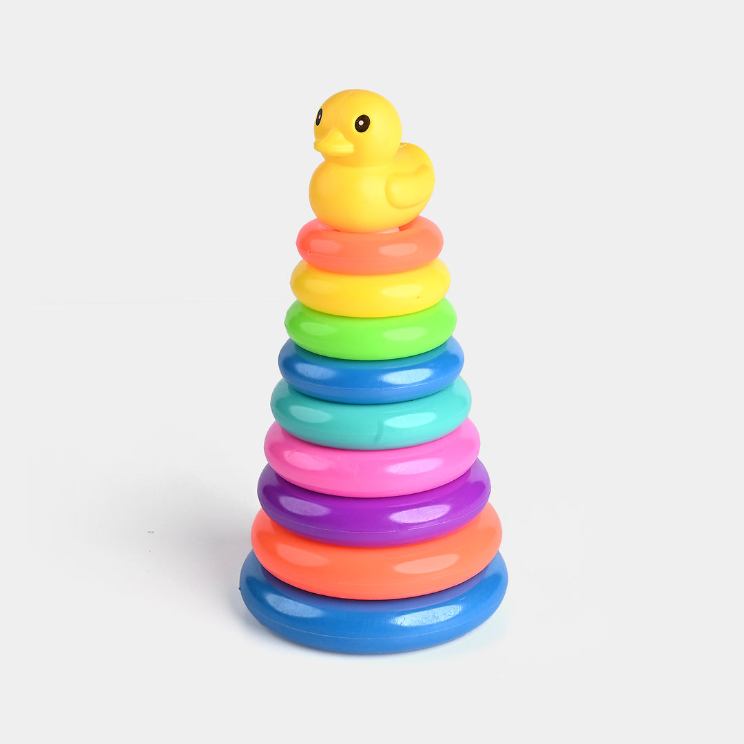 Plastic Rings Duck Stackable Loop Toy