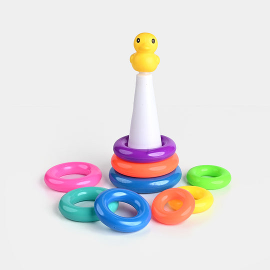 Plastic Rings Duck Stackable Loop Toy