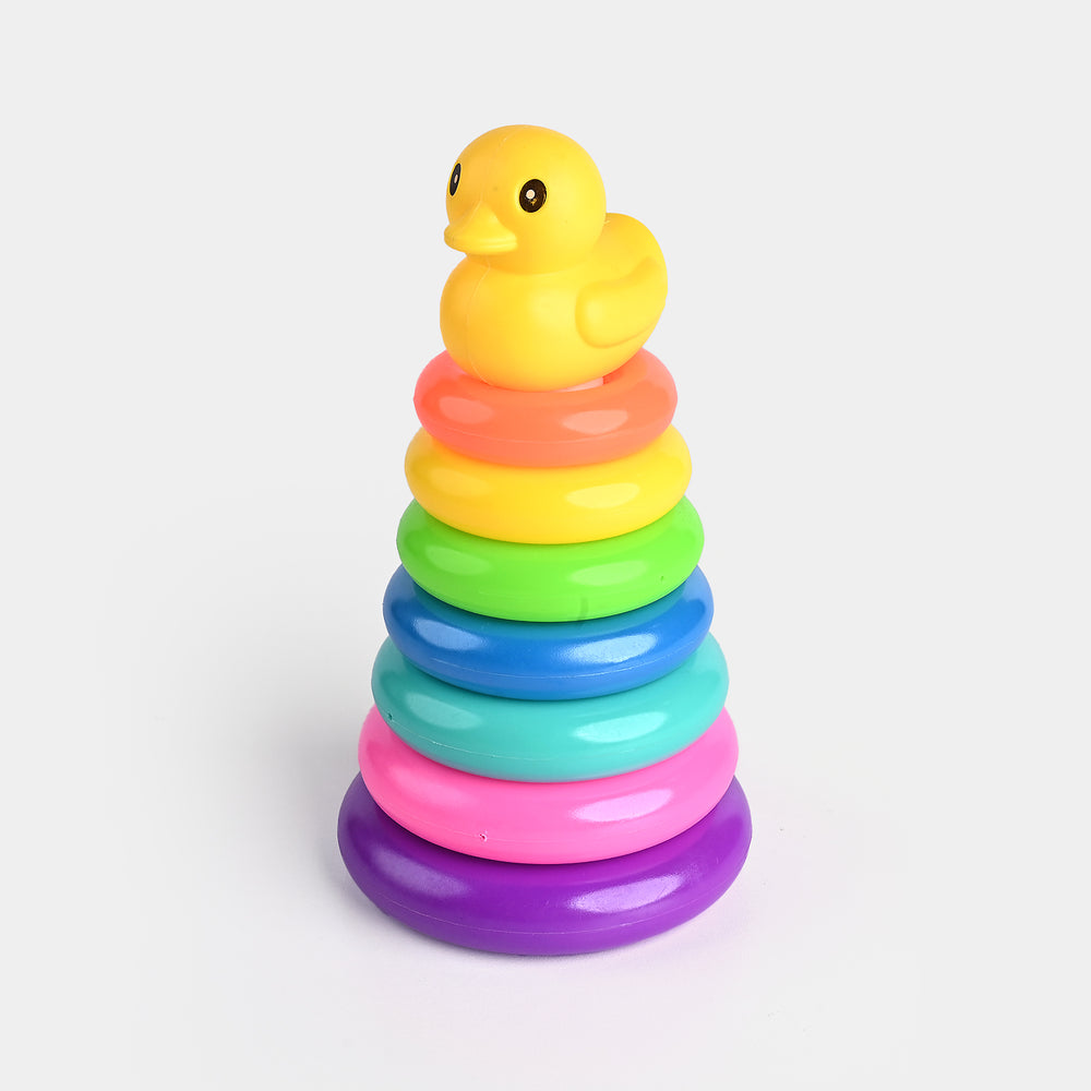 Plastic Rings Duck Stackable Loop Toy