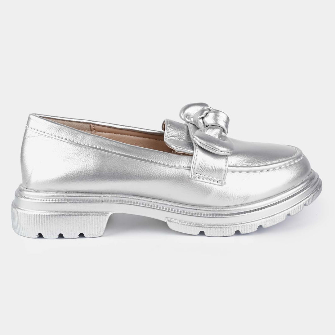 Girls Loafer 35570L-SILVER