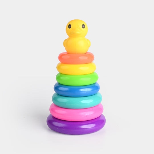 Plastic Rings Duck Stackable Loop Toy