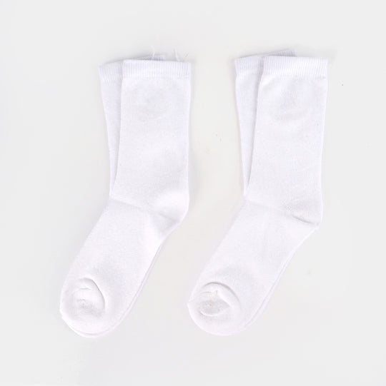 Girls Basic Pack of 2 Socks-White