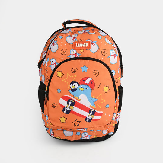 Levup Skater Penguin School Bag