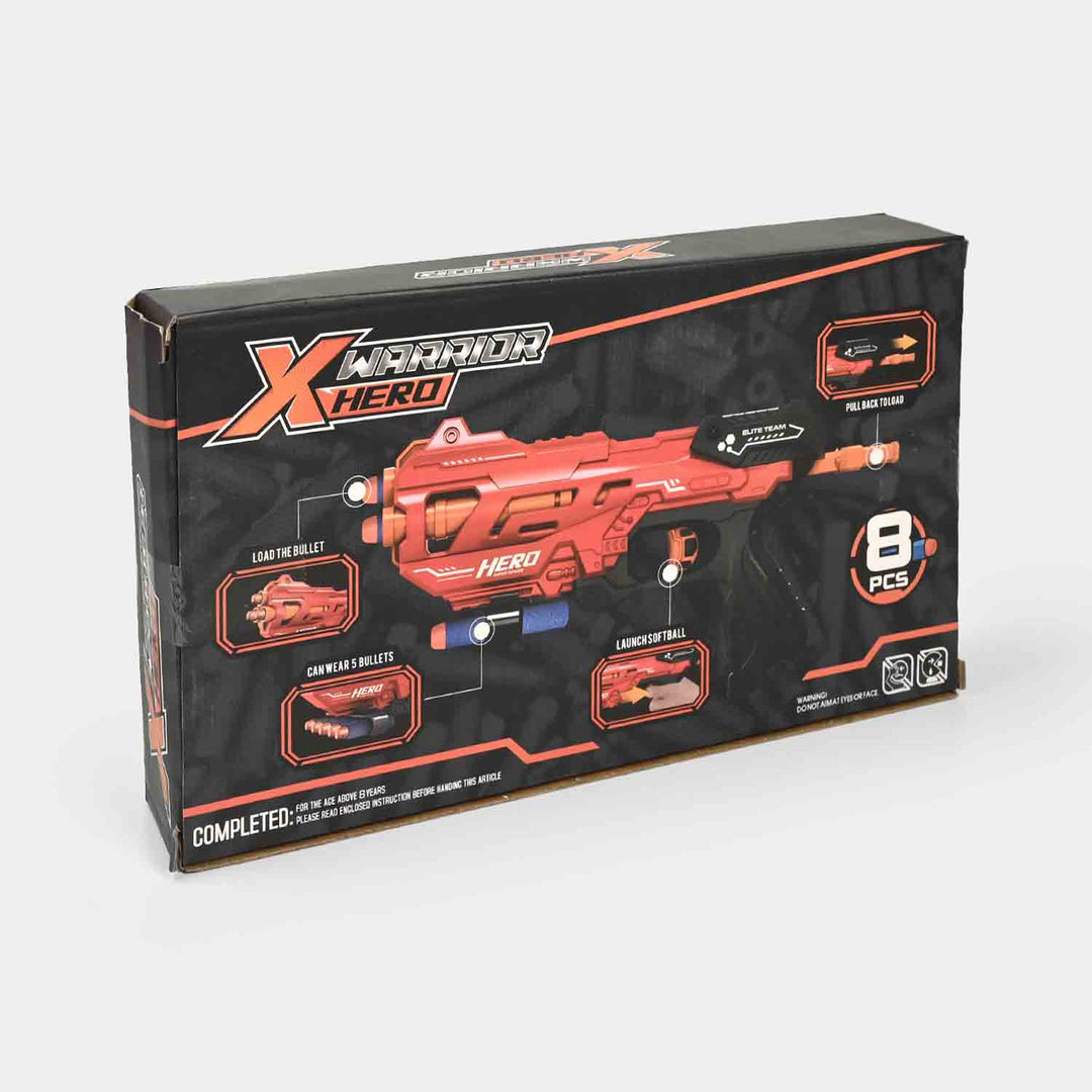 X-Warrior Hero Toy Blaster – Foam Dart Action For Kids