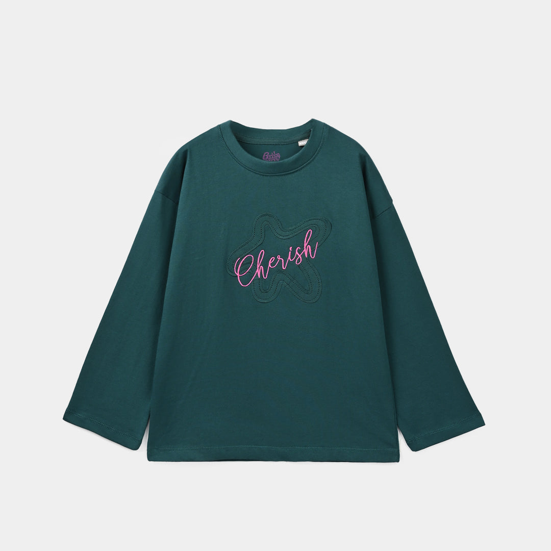 Girls Cotton Jersey T-Shirt F/S Cherish
