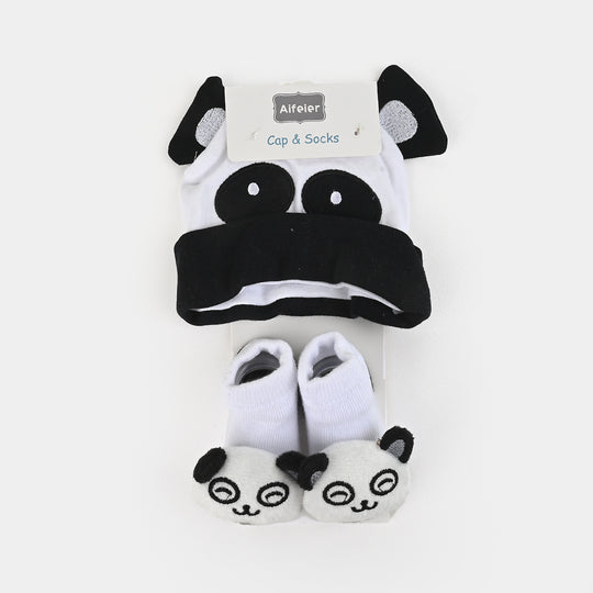 Baby Cap/Hat & Socks/Booties Set | 0-3M+