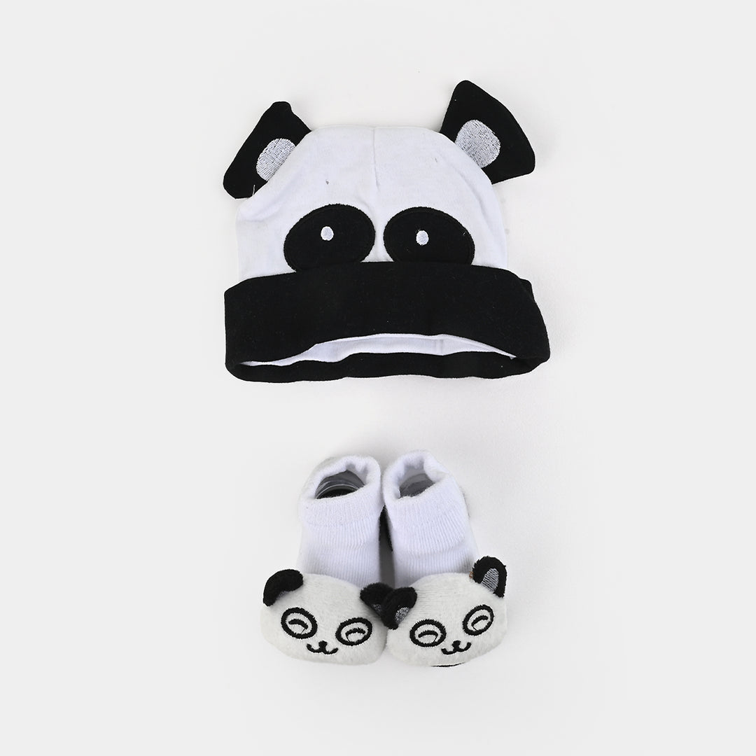 Baby Cap/Hat & Socks/Booties Set | 0-3M+