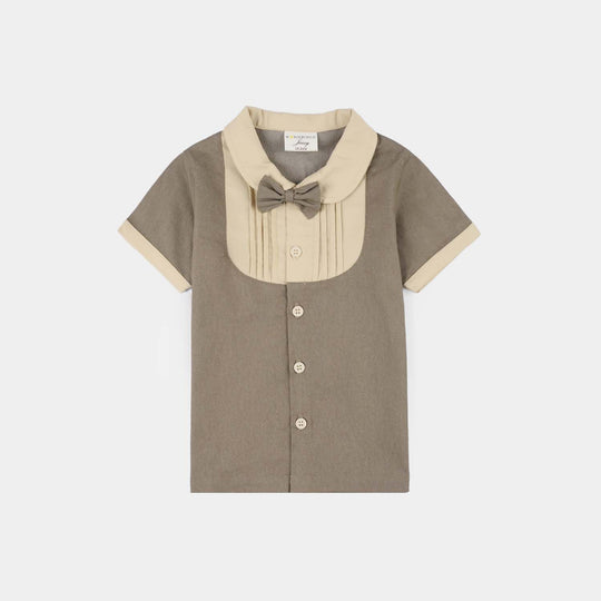 Infant Boys Jersey/Terry 2Pc Suit 294-015 E-C-BROWN