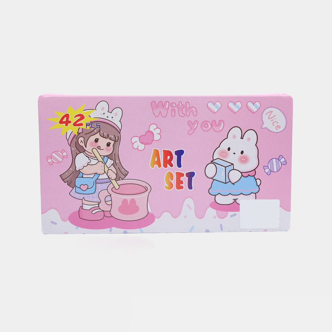 Kids Art & Coloring Kit | 42Pcs