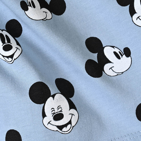 Infant Boys Cotton Jersey T-Shirt F/S Mouse-Blue.Fog