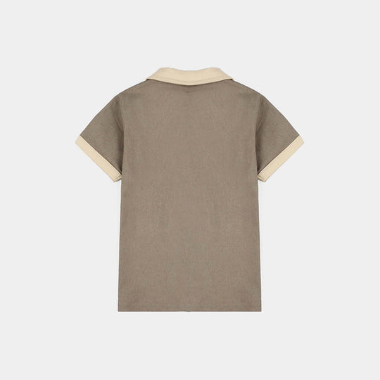 Infant Boys Jersey/Terry 2Pc Suit 294-015 E-C-BROWN