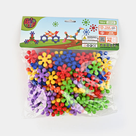 Plastic Play Puzzle Educational Interlocking Block Set | 100 Pieces