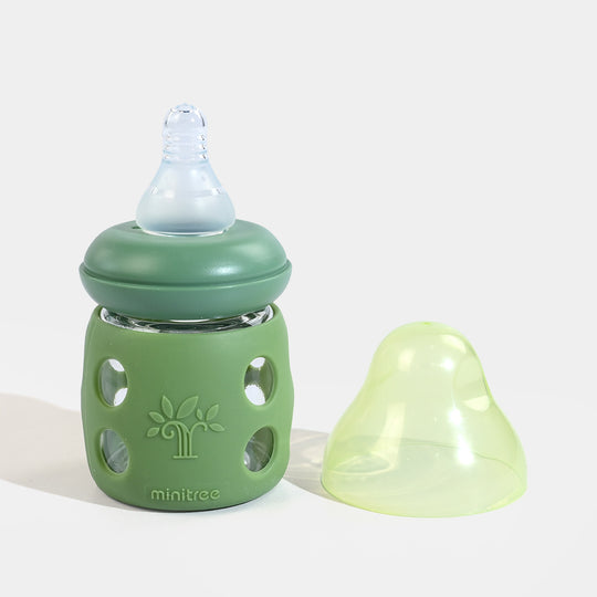 Minitree Newborn Baby Glass Feeder with Silicone Cover | 60Ml