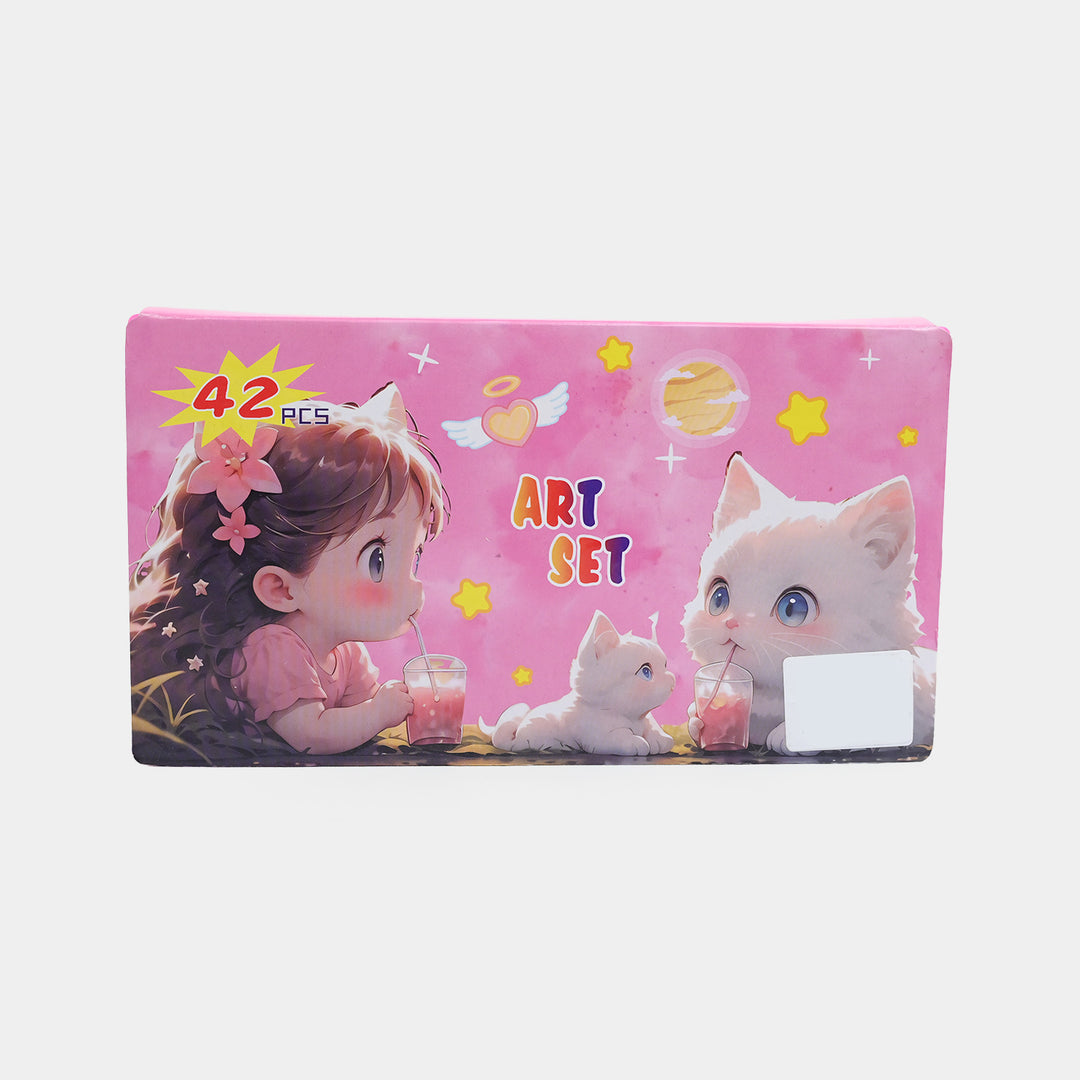 Kids Art & Coloring Kit | 42Pcs