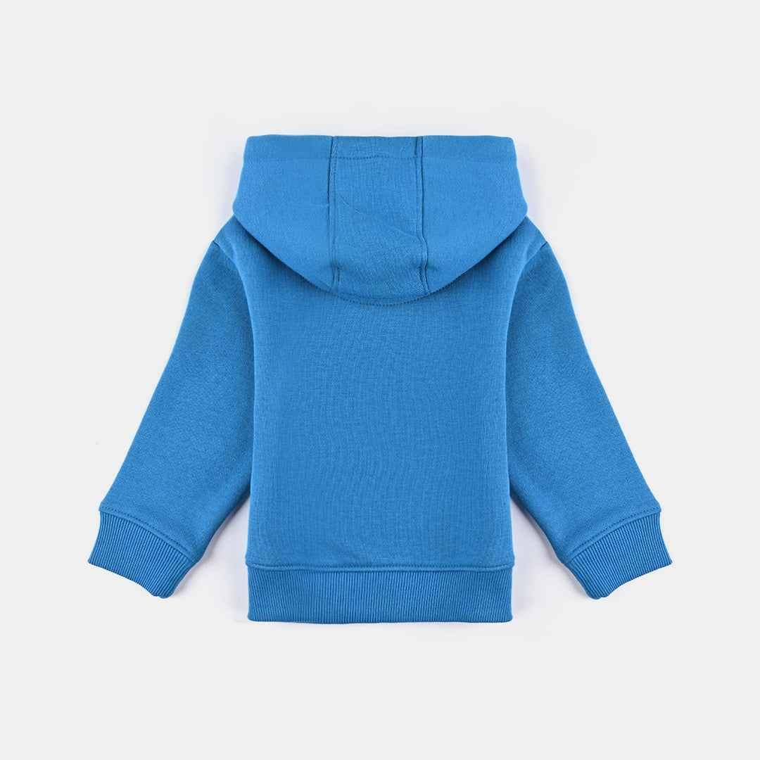 Infant Boys Fleece Knitted Jacket-Blue