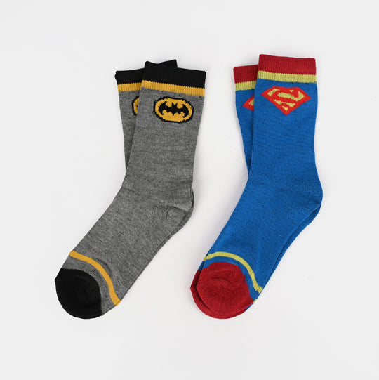 Boys Pack of 2 Socks SUP/BTM-Blue Grey