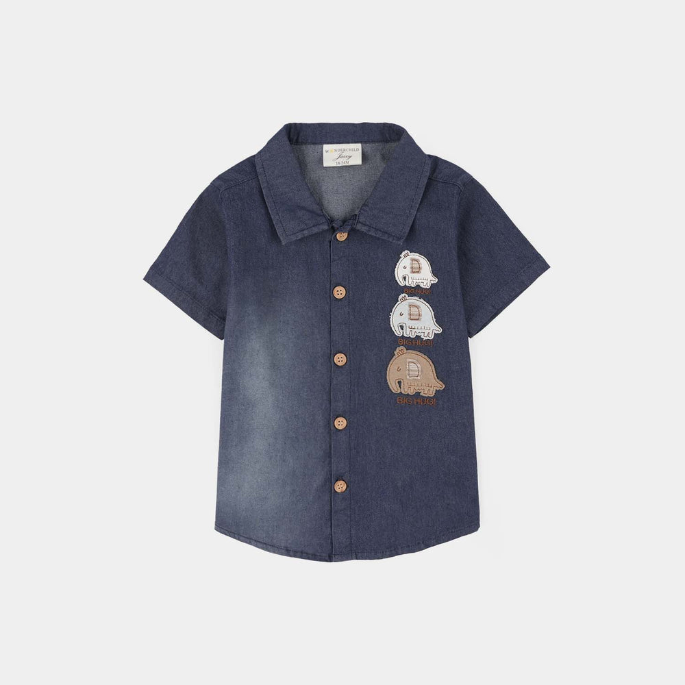 Infant Boys Jersey/Terry 2Pc Suit 287-009 E-C-NAVY