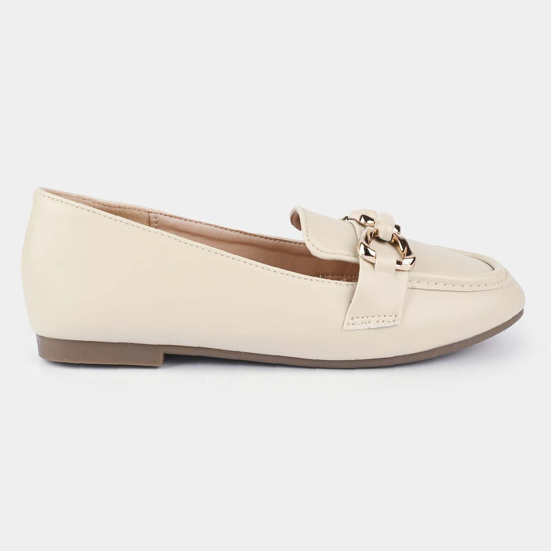 Girls Loafer 135814L-BEIGE