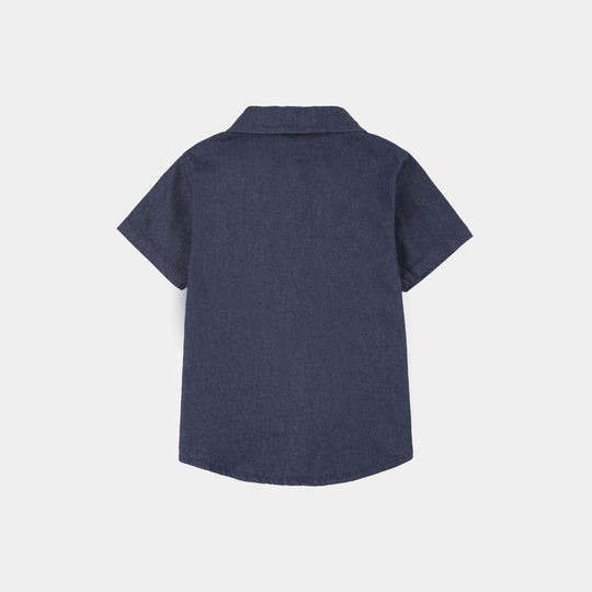 Infant Boys Jersey/Terry 2Pc Suit 287-009 E-C-NAVY