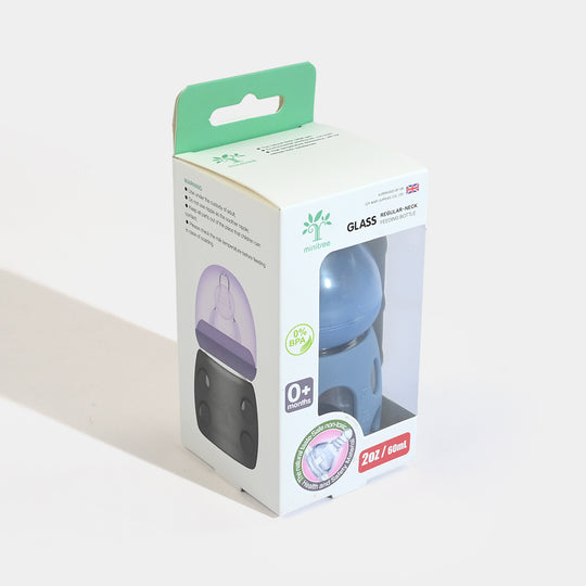 Minitree Newborn Baby Glass Feeder with Silicone Cover | 60Ml