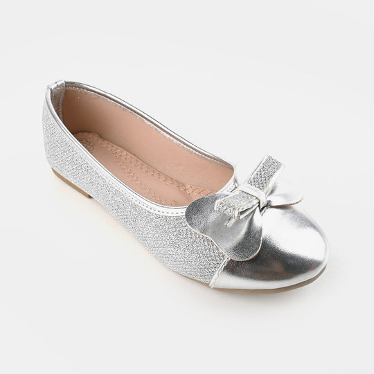 Girls Pumps 1323-SILVER