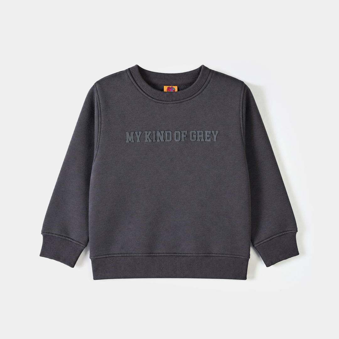 Boys Fleece SweatShirt My Kind Of Grey