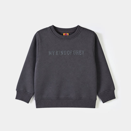 Boys Fleece SweatShirt My Kind Of Grey