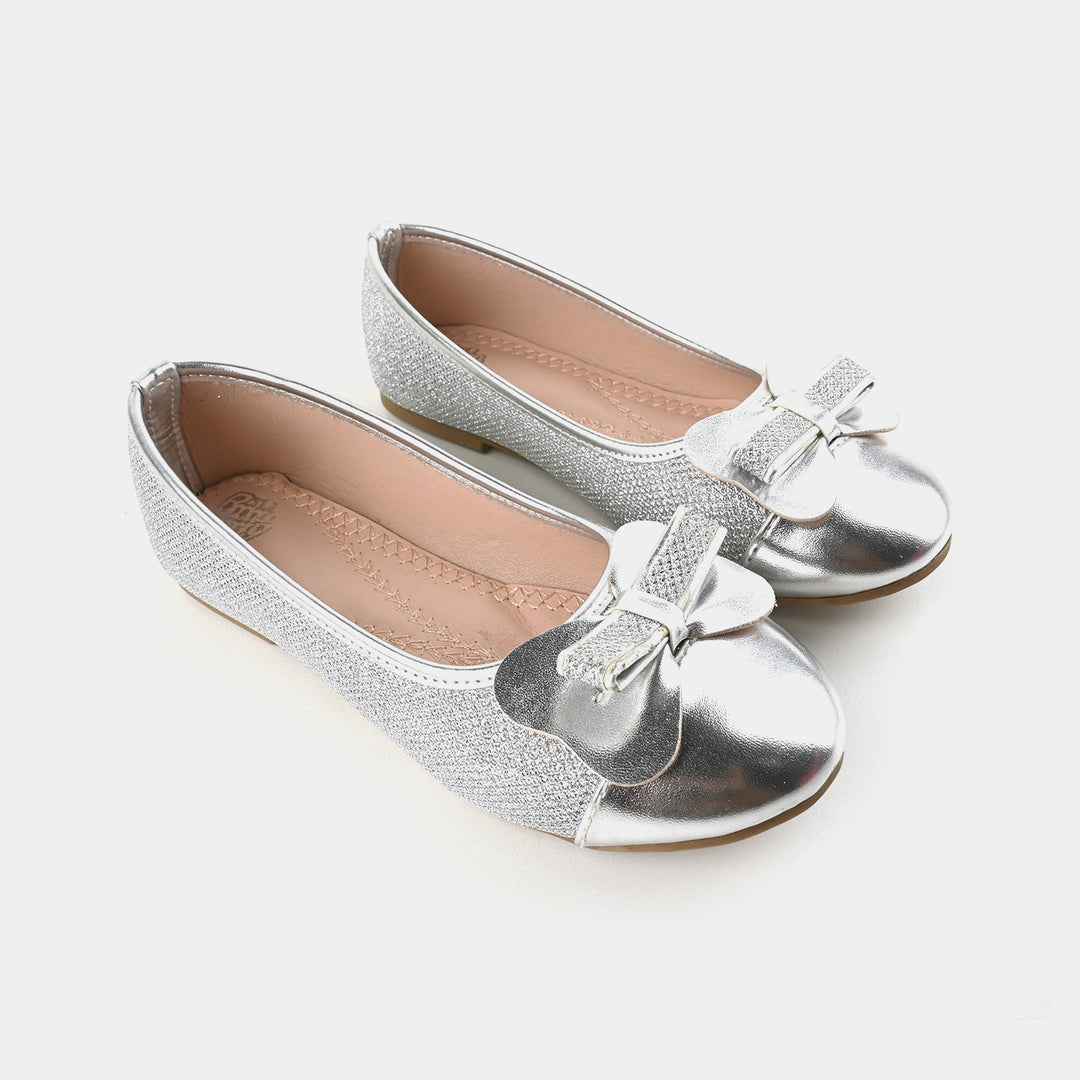 Girls Pumps 1323-SILVER