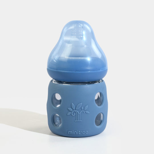Minitree Newborn Baby Glass Feeder with Silicone Cover | 60Ml